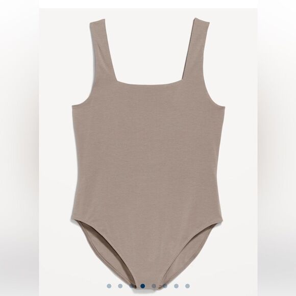 NWT Old Navy Beige Square Neck Women's Sleeveless Bodysuit Large - Picture 5 of 5